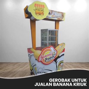 Gerobak Waralaba Jualan Banana Kriuk